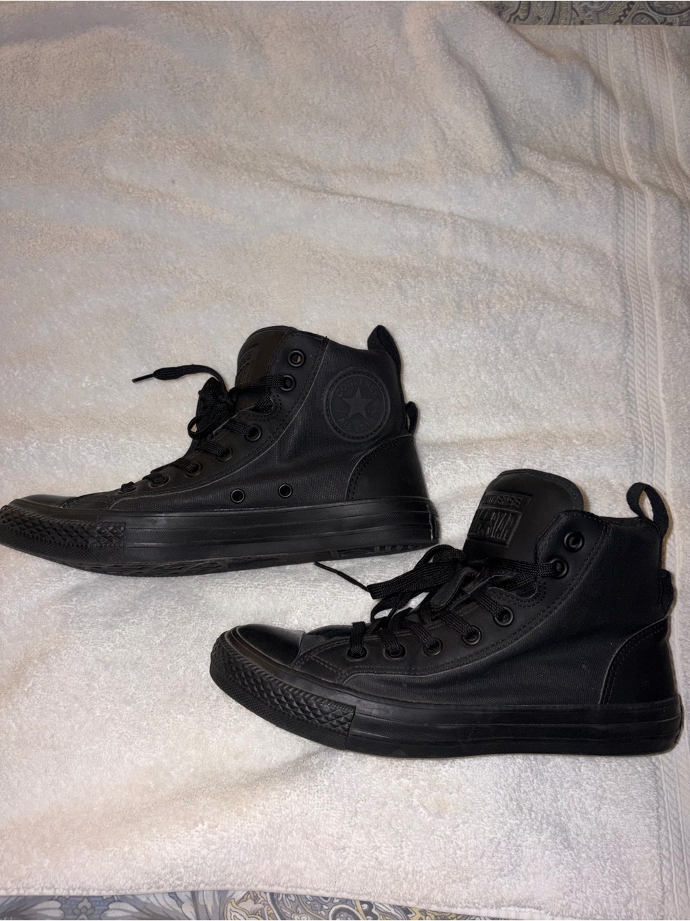 Converse Black High-Top Canvas Sneakers - Picture 3 of 6
